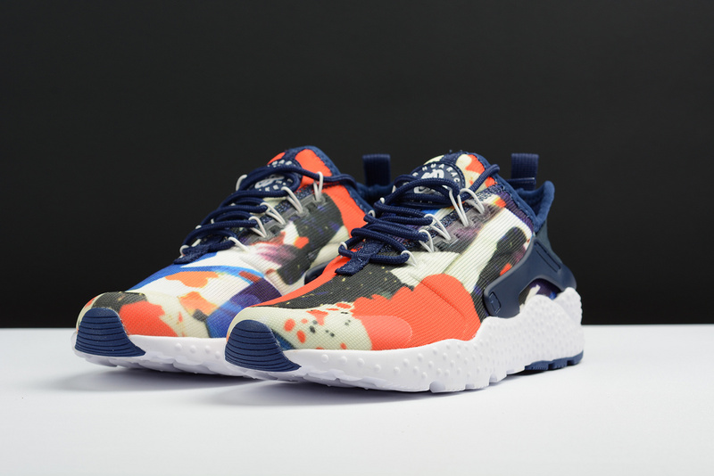 huarache bleu et orange